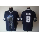 nike nfl jerseys dallas cowboys #9 romo blue[helmet tri-blend limited]