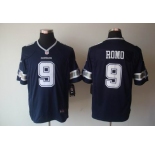 nike nfl jerseys dallas cowboys #9 romo grey blue[nike limited]