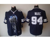 nike nfl jerseys dallas cowboys #94 ware blue[helmet tri-blend limited]
