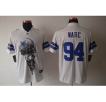 nike nfl jerseys dallas cowboys #94 ware white[helmet tri-blend limited]