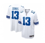 Women Dallas Cowboys #13 Downs Game White NFL Jersey