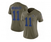 Women Nike Dallas Cowboys #11 Cole Beasley Limited Olive 2017 Salute to Service NFL Jersey