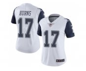 Women Nike Dallas Cowboys #17 Allen Hurns White Stitched NFL Limited Rush Jersey