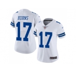 Women Nike Dallas Cowboys #17 Allen Hurns White Stitched NFL Vapor Untouchable Limited Jersey