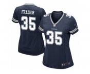 Women Nike Dallas Cowboys #35 Kavon Frazier Game Navy Blue Team Color NFL Jersey