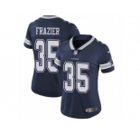 Women Nike Dallas Cowboys #35 Kavon Frazier Navy Blue Team Color Vapor Untouchable Limited Player NFL Jersey