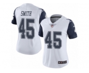Women Nike Dallas Cowboys #45 Rod Smith Limited White Rush Vapor Untouchable NFL Jersey
