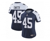 Women Nike Dallas Cowboys #45 Rod Smith Navy Blue Throwback Alternate Vapor Untouchable Limited Player NFL Jersey