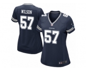 Women Nike Dallas Cowboys #57 Damien Wilson Game Navy Blue Team Color NFL Jersey