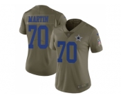 Women Nike Dallas Cowboys #70 Zack Martin Olive Stitched NFL Limited 2017 Salute to Service Jersey