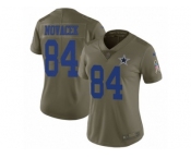 Women Nike Dallas Cowboys #84 Jay Novacek Limited Olive 2017 Salute to Service NFL Jersey