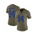 Women Nike Dallas Cowboys #94 Randy Gregory Limited Olive 2017 Salute to Service NFL Jersey