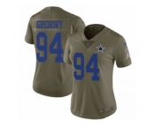 Women Nike Dallas Cowboys #94 Randy Gregory Limited Olive 2017 Salute to Service NFL Jersey