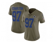 Women Nike Dallas Cowboys #97 Taco Charlton Limited Olive 2017 Salute to Service NFL Jersey