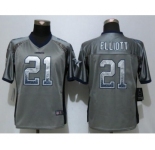 Women Nike Dallas cowboys #21 Ezekiel Elliott Drift Fashion Grey Jerseys