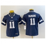 Women's Dallas Cowboys #11 Micah Parsons Navy 2023 F.U.S.E. Limited Stitched Jersey