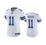 Women's Dallas Cowboys #11 Micah Parsons White Vapor Untouchable Limited Stitched Football Jersey