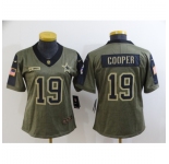 Women's Dallas Cowboys #19 Amari Cooper Nike Olive 2021 Salute To Service Limited Player Jersey