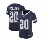 Women's Dallas Cowboys #20 Tony Pollard Navy Blue Team Color Vapor Untouchable Limited Jersey