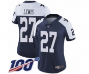 Women's Dallas Cowboys #27 Jourdan Lewis Navy Blue Throwback Alternate Vapor Untouchable Limited Player 100th Season Football Jersey