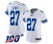 Women's Dallas Cowboys #27 Jourdan Lewis White Vapor Untouchable Limited Player 100th Season Football Jersey