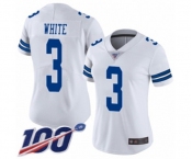 Women's Dallas Cowboys #3 Mike White Vapor Untouchable Limited Player 100th Season Football Jersey