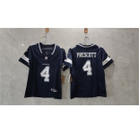 Women's Dallas Cowboys #4 Dak Prescott Navy 2023 F.U.S.E. Limited Football Stitched Jersey