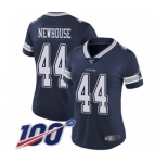 Women's Dallas Cowboys #44 Robert Newhouse Navy Blue Team Color Vapor Untouchable Limited Player 100th Season Football Jersey