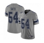 Women's Dallas Cowboys #54 Jaylon Smith Limited Gray Inverted Legend Football Jersey