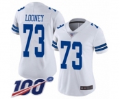 Women's Dallas Cowboys #73 Joe Looney White Vapor Untouchable Limited Player 100th Season Football Jersey