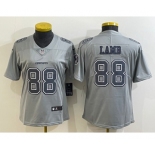 Women's Dallas Cowboys #88 CeeDee Lamb Grey Atmosphere Fashion 2022 Vapor Untouchable Stitched Nike Limited Jersey