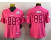 Women's Dallas Cowboys #88 CeeDee Lamb Pink Vapor Untouchable Limited Stitched Football Jersey