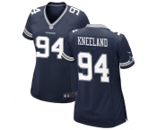 Womens Dallas Cowboys #94 Marshawn Kneeland Navy Team Color Limited Jersey