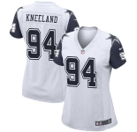 Womens Dallas Cowboys #94 Marshawn Kneeland White Color Rush Legend Player Jersey