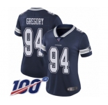 Women's Dallas Cowboys #94 Randy Gregory Navy Blue Team Color Vapor Untouchable Limited Player 100th Season Football Jersey