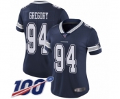 Women's Dallas Cowboys #94 Randy Gregory Navy Blue Team Color Vapor Untouchable Limited Player 100th Season Football Jersey