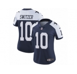 Women's Nike Dallas Cowboys #10 Ryan Switzer Vapor Untouchable Limited Navy Blue Throwback Alternate NFL Jersey