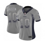 Women's Nike Dallas Cowboys #10 Tavon Austin Limited Gray Rush Drift Fashion NFL Jersey