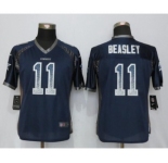 Women's Nike Dallas Cowboys #11 Cole Beasley Drift Fashion Blue Jerseys