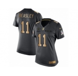 Women's Nike Dallas Cowboys #11 Cole Beasley Limited Black Gold Salute to Service NFL Jersey
