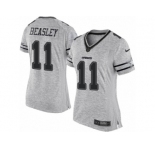 Women's Nike Dallas Cowboys #11 Cole Beasley Limited Gray Gridiron II NFL Jersey