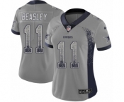Women's Nike Dallas Cowboys #11 Cole Beasley Limited Gray Rush Drift Fashion NFL Jersey