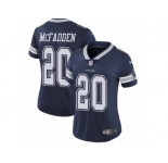Women's Nike Dallas Cowboys #20 Darren McFadden Vapor Untouchable Limited Navy Blue Team Color NFL Jersey