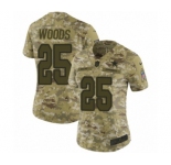Women's Nike Dallas Cowboys #25 Xavier Woods Limited Camo 2018 Salute to Service NFL Jersey