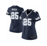 Women's Nike Dallas Cowboys #25 Xavier Woods Limited Navy Blue Team Color NFL Jersey