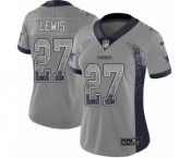 Women's Nike Dallas Cowboys #27 Jourdan Lewis Limited Gray Rush Drift Fashion NFL Jersey