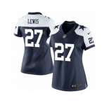 Women's Nike Dallas Cowboys #27 Jourdan Lewis Limited Navy Blue Throwback Alternate NFL Jersey