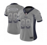 Women's Nike Dallas Cowboys #28 Darren Woodson Limited Gray Rush Drift Fashion NFL Jersey