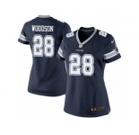 Women's Nike Dallas Cowboys #28 Darren Woodson Limited Navy Blue Team Color NFL Jersey