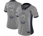 Women's Nike Dallas Cowboys #3 Mike White Limited Gray Rush Drift Fashion NFL Jersey